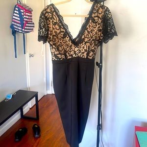 Black lace dress